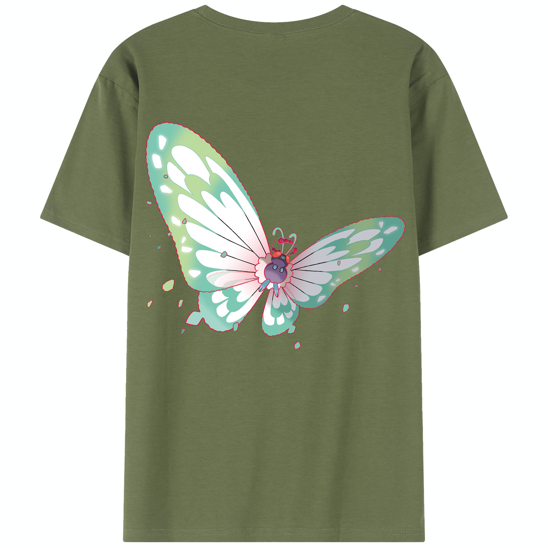 （画像用） ポケットモンスター Pokémon 綿100％半袖Tシャツ（背面プリント）